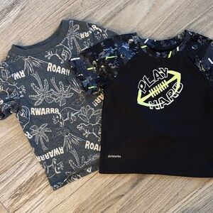 Old Navy Kids Short Sleeve Tees - Gray and Black